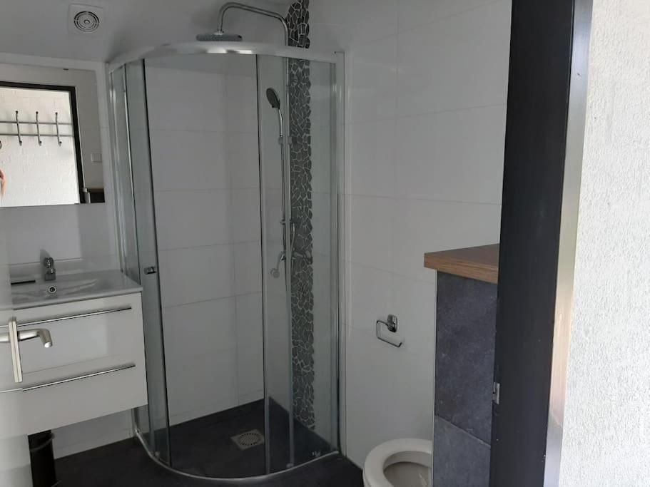 Vrijstaande Recreatiebungalow Met Slaapvide Posterholt エクステリア 写真